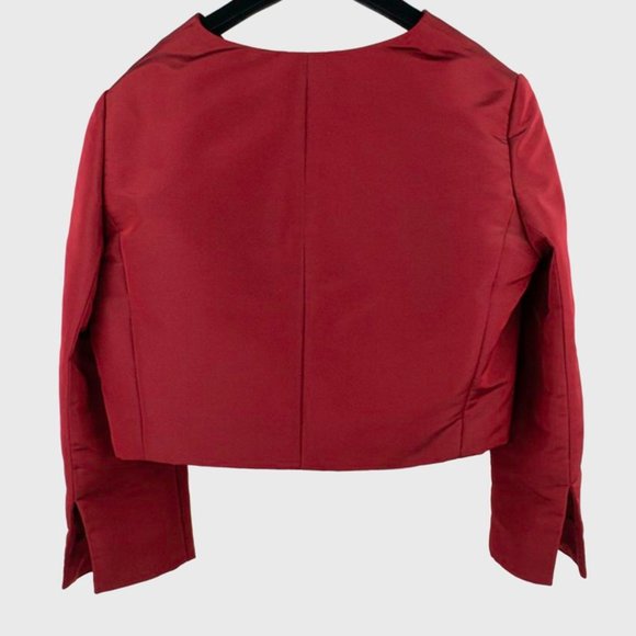 Oscar de la Renta Silk Evening Jacket - Picture 2 of 6